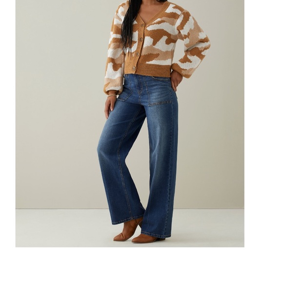 Women’s Camo Cardigan Sweater - Picture 5 of 10